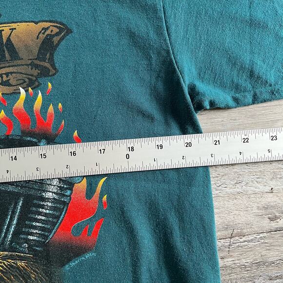 Vintage 90s‎ Green Sherry's Best 1997 Bike Week Daytona Beach Florida Biker Tee - Picture 6 of 9